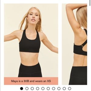 Girlfriend collective black Simone high support bra